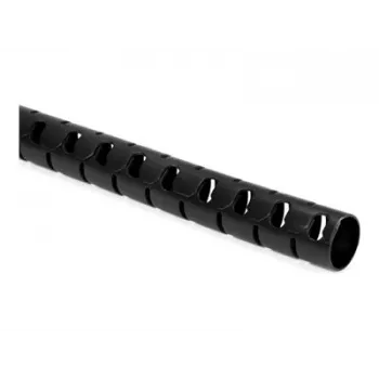 Gaine annelée fendue HellermannTyton HWPP25/2-BK, diamètre nominal 25 mm, noire, longueur 25 m