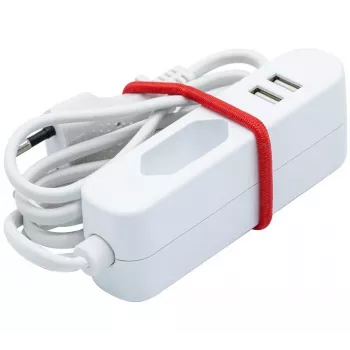 EXERTIS CONNECT rallonge électrique avec 2 ports USB, blanche, 1,5 m 808521