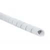 HellermannTyton 161-41002 Spirotect gaine spirale de câblage, grise, diamètre extérieur 10 mm, longueur 25 m