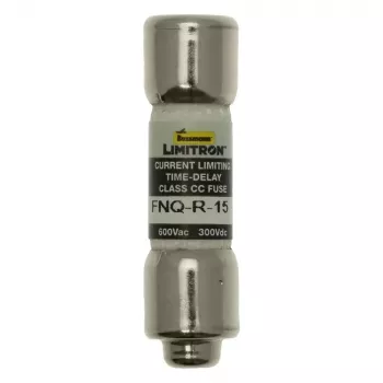 Fusible temporisé Eaton FNQ-R-15, 15 A, 600 V AC/300 V DC, classe CC, lot de 10