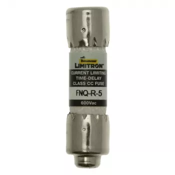 Fusible temporisé Eaton FNQ-R-5, 5 A, 600 V AC, classe CC, lot de 10