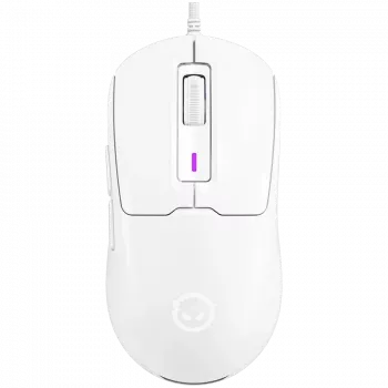 Souris gaming filaire LORGAR MSA10R, PixArt 3311, 6 boutons programmables, blanche (LRG-MSA10R-WH)