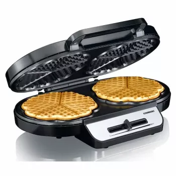 Gaufrier Melissa double en forme de cœur 1200 W acier inoxydable