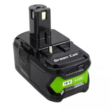 Batterie d'outil électrique Green Cell GC-PTRY18V4 RB18L40 18 V 4,0 Ah Li-Ion pour Ryobi 18V ONE+