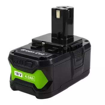 Batterie d'outil électrique Green Cell GC-PTRY18V4 RB18L40 18 V 4,0 Ah Li-Ion pour Ryobi 18V ONE+