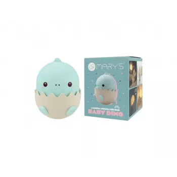 Veilleuse dinosaure pour enfants ECO LIGHT MW20794, LED, 0,75W, rechargeable USB, capteur tactile, blanc chaud et RGB