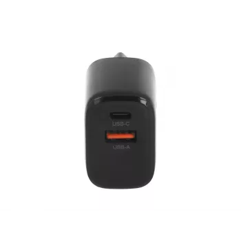 Chargeur MOVANO GaN 20W USB-C PD + USB-A (noir)