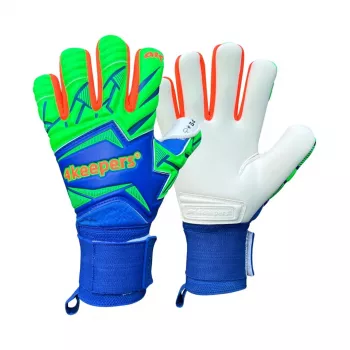 Gants de gardien de but 4Keepers Force V5.25 Twist HNC bleu-vert taille 8,5