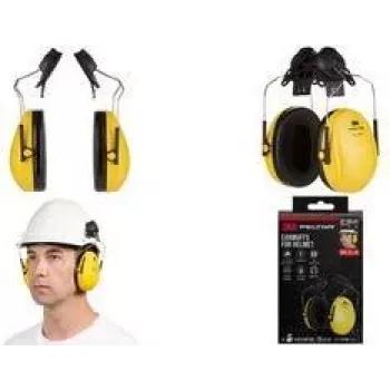 Protège-oreilles 3M PELTOR Optime I H510P3E montés sur casque, jaune H510P3E-1