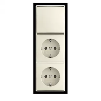 Insert de va-et-vient combiné BUSCH-JAEGER 2 postes 10 A 250 V à encastrer 2TKA00005545