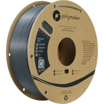 Polymaker PolyLite ASA filament 1,75 mm 1 kg gris foncé PF01037
