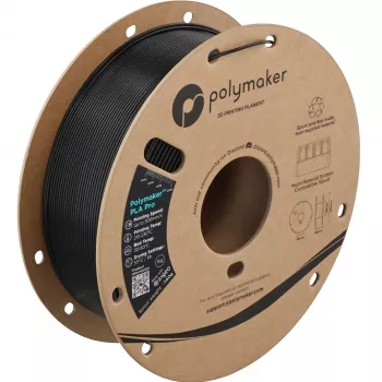 Polymaker PolyLite PLA Pro 1,75 mm HS Tough Metal Black 1 kg filament 3D (PA13027)