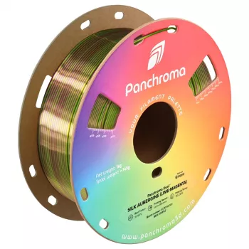 Filament Polymaker Panchroma PLA Dual Silk Aubergine 1,75 mm 1 kg (lime-magenta)
