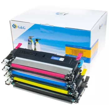 Pack de 4 cartouches de toner G&G 15003 de remplacement pour HP 150A (W1500A) noir cyan magenta jaune