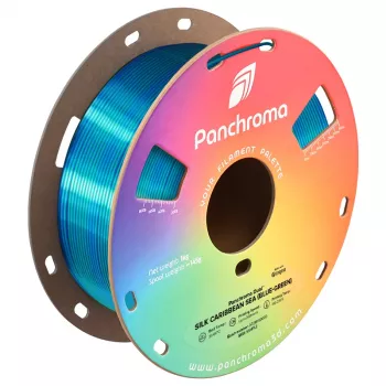 Filament pour imprimante 3D Polymaker Panchroma PLA Dual Silk Caribbean Sea 1,75 mm 1 kg CA03025