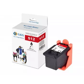 Cartouche d'encre compatible G&G Image pour Canon PG-512 noire (14687)