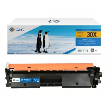 Cartouche de toner XL G&G de remplacement pour HP 30X/CF230X avec puce d'origine (15306)