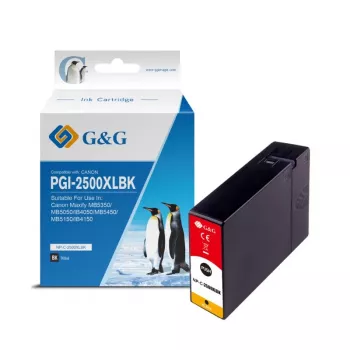 Cartouche d'encre compatible G&G pour Canon PGI-2500XLBK (9859) - noire grande capacité