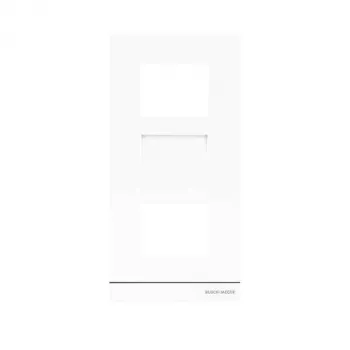 Plaque frontale vidéo 1/3 BUSCH-JAEGER BJ 41383CF-W-03 blanche (2TMA130160W0010)
