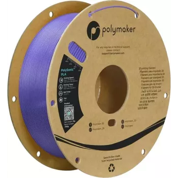 Filament pour imprimante 3D Polymaker PolySonic PLA High Speed 1,75 mm violet 1 kg PA12008