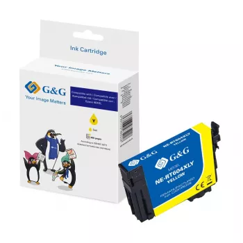 Cartouche d'encre jaune compatible Epson 604XL G&G (20551)