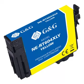 Cartouche d'encre jaune compatible Epson 604XL G&G (20551)