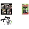 Kit de réparation de pneus avec mèches IWH Slime, ensemble de réparation de crevaison tubeless 8 pièces avec outils à poignée en T et 5 mèches en caoutchouc butyle 20500