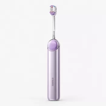 Brosse à dents électrique sonique RANVOO PQ5 Pure Sonic, violette, 5 modes, 4 têtes de brosse, recharge USB
