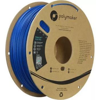 Filament Polymaker PolyLite PLA Pro bleu 1,75 mm 1 kg PA07005
