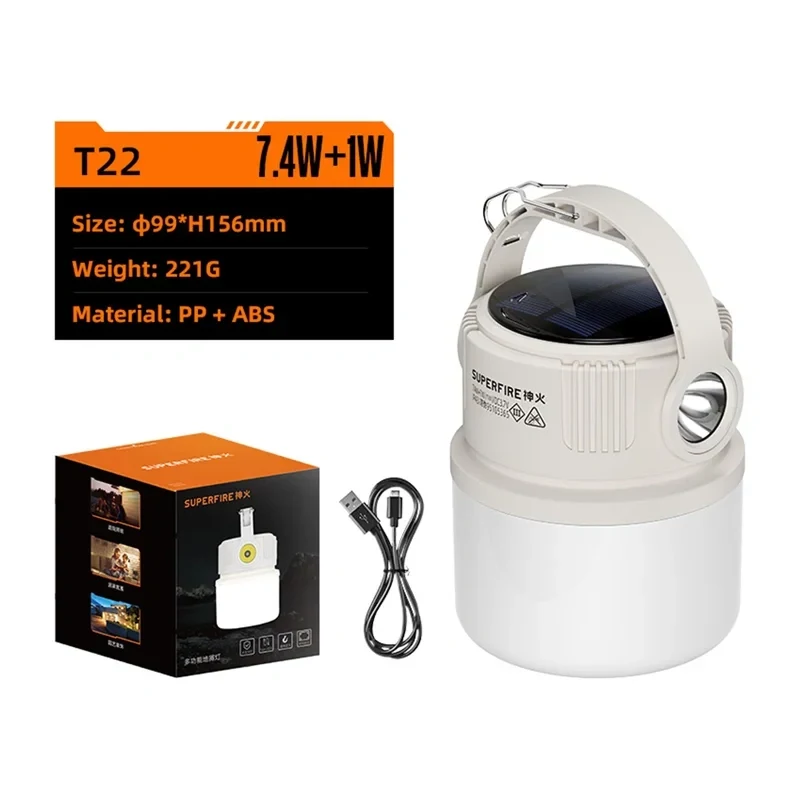 Lampe de camping Superfire T22