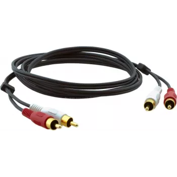 Câble audio coaxial Kramer C-2RAM/2RAM-10 RCA mâle vers RCA mâle 3,0 m noir 95-0202010