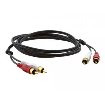 Câble audio coaxial Kramer C-2RAM/2RAM-10 RCA mâle vers RCA mâle 3,0 m noir 95-0202010