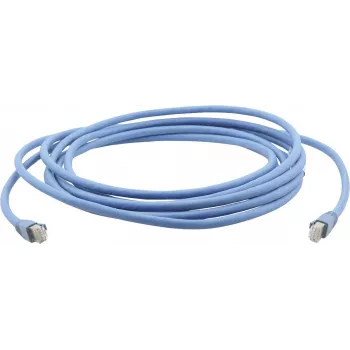Câble réseau Kramer série C-UNIKAT C-UNIKat-2 RJ-45 mâle vers RJ-45 mâle 61 cm U/FTP CAT 6a blindé sans halogène anti-accroche robuste bleu RAL 5012 99-3460002