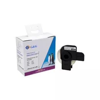 Lot de 400 étiquettes d'adresse G&G compatible avec Brother DK-11204, 17 x 54 mm, thermique direct, papier blanc, adhésif permanent ET-B-G-11204