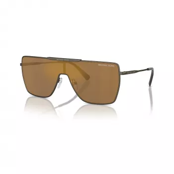 Lunettes de soleil homme Michael Kors MK1152-1001F9 Pilot, monture noire, verres gris, 58-17-145 mm