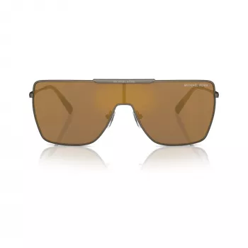 Lunettes de soleil homme Michael Kors MK1152-1001F9 Pilot, monture noire, verres gris, 58-17-145 mm