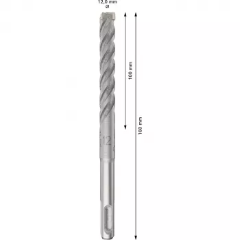 Foret à béton BOSCH 2608833905 PRO SDS Plus-5X 12x100x160 mm