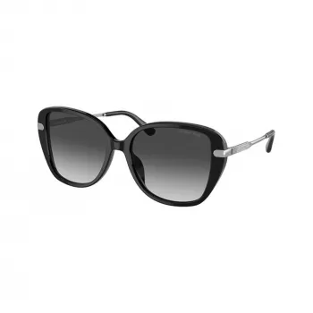 Lunettes de soleil femme Michael Kors MK2185BU30058 en acétate, monture Havana/Tortoise, verres bruns, 54/17/140 mm