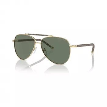 Lunettes de soleil papillon cat-eye femme Michael Kors MK1146-10143H or clair dégradé brun 59 mm
