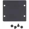 Cache-prise frontal noir Kramer W-2BLANK pour plaques murales (2 découpes) 85-00705090