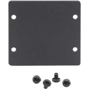Cache-prise frontal noir Kramer W-2BLANK pour plaques murales (2 découpes) 85-00705090