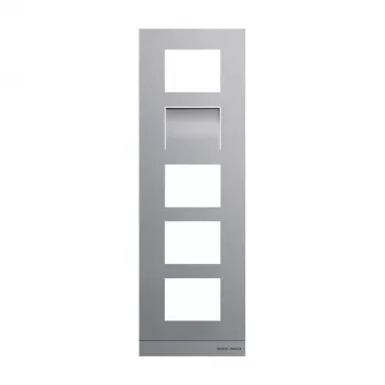 Plaque frontale Welcome Busch-Jaeger pour module vidéo, acier inoxydable, 1 poste (2TMA130160X0028)