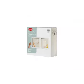 Kit souvenir empreinte de main ou de pied de bébé Tiny Love cadre simple, blanc