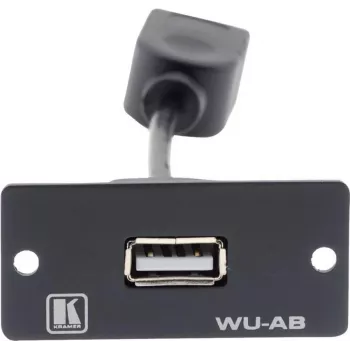 Insert modulaire Snap-In Kramer WU-AB USB Type-A femelle vers femelle noir 85-0118399
