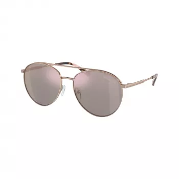 Lunettes de soleil cat-eye femme Michael Kors MK1138-11084Z, monture or clair, verres dégradé brun, 58 mm