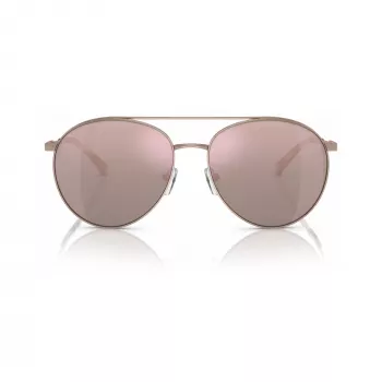 Lunettes de soleil cat-eye femme Michael Kors MK1138-11084Z, monture or clair, verres dégradé brun, 58 mm
