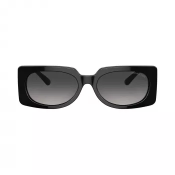 Lunettes de soleil carrées femme Michael Kors Hvar, monture écaille foncée, verres gris dégradé, 56 mm MK221530058G5