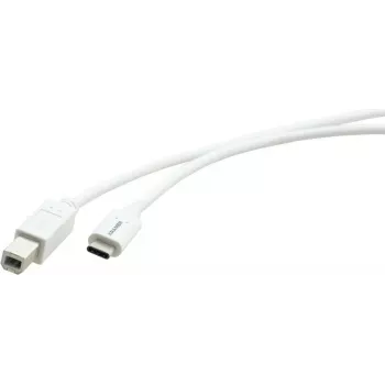 Câble USB 2.0 Kramer Electronics C-USB/CB-6, USB-C mâle vers USB-B mâle, 1,8 m, blanc 96-02357106