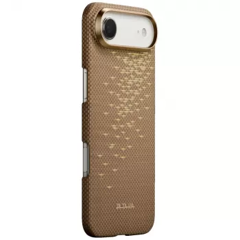 Coque MagSafe ultra-fine PITAKA pour iPhone Air Golden Glint