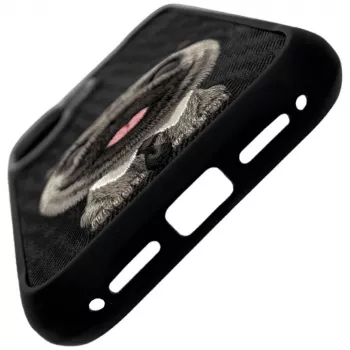 Coque Nimmy Big Eyed Pet 2.0 Dog pour iPhone 17 - noire